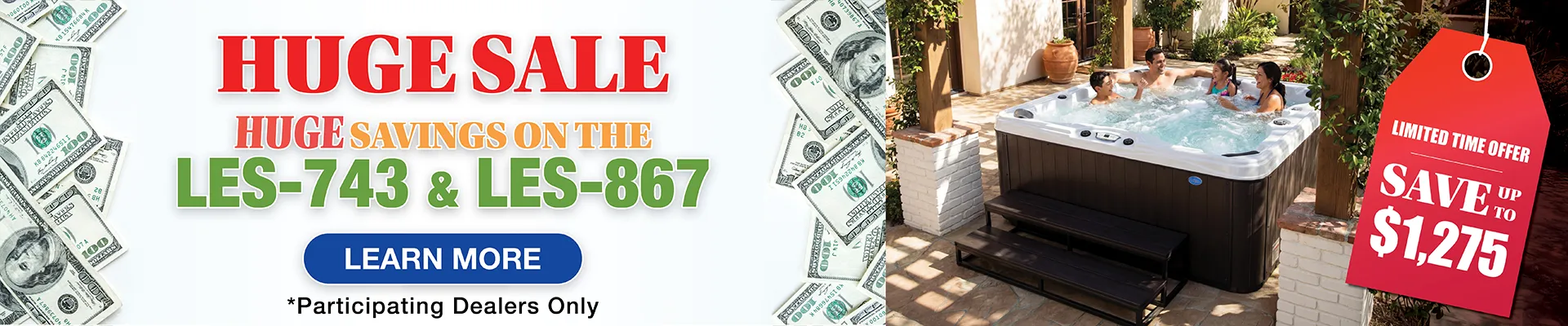 Calspas hot tub being used in a family setting - Lorain